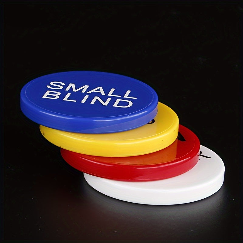 Acrylic Round Plastic SMALL BIG BLIND DEALER IN Poker 24IN