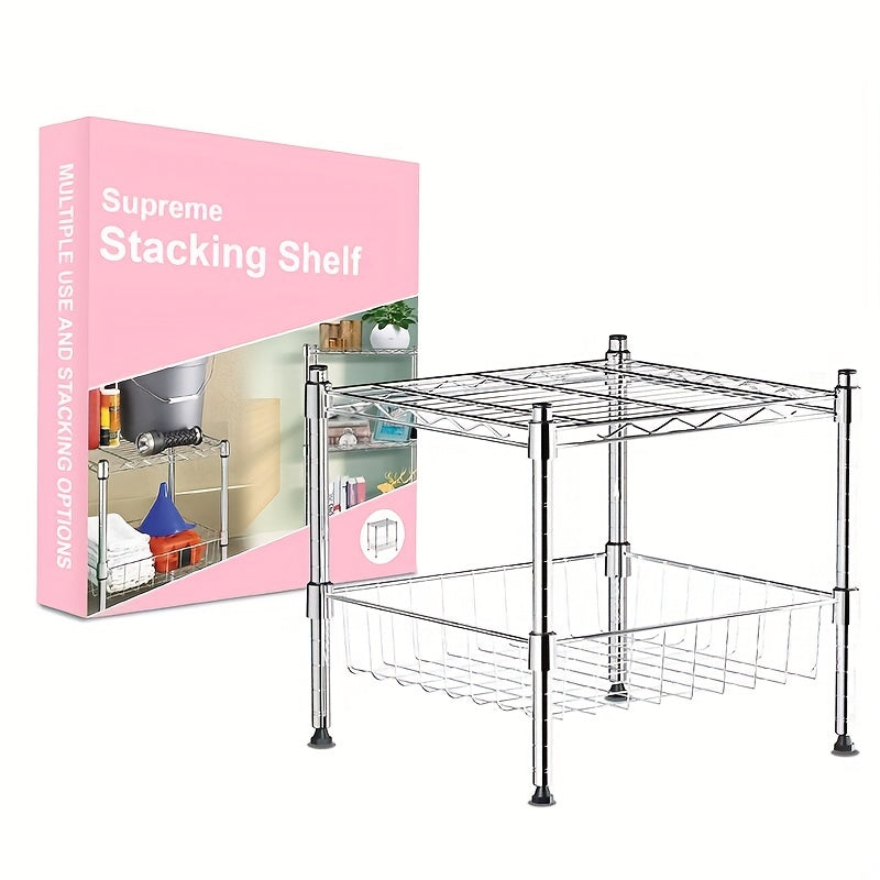 Home Storage Shelves 1 Tier 2 Tiers Countertop And Under The Sink Storage Rack