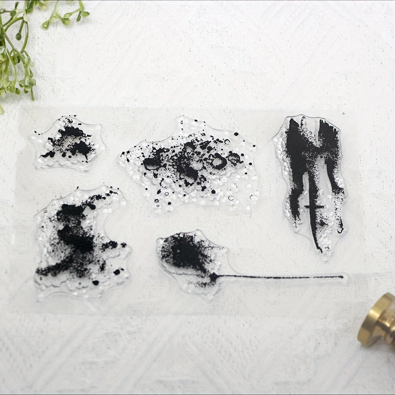 Leaf Graffiti DIY Silicone Transparent Stamp