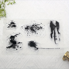 Leaf Graffiti DIY Silicone Transparent Stamp
