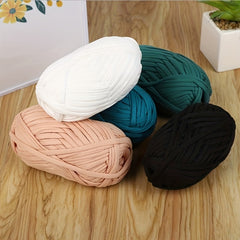 2pcs Cotton Thick Knitting Fabric Yarn DIY Soft Woven Rug Bag 100g