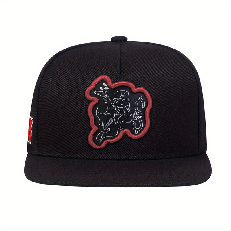 Men's High Flat Brim Baseball Cap Snapback Cap