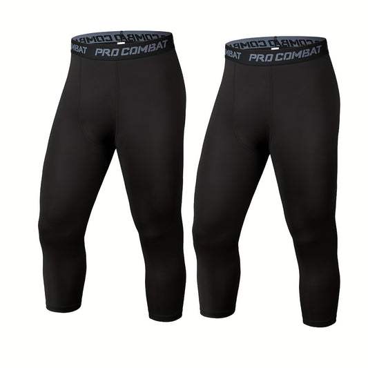 2 Pack Quick Drying Compression Leggings for Sports & Yoga