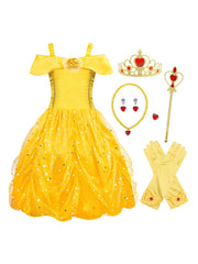 Girls Layered Princess Dress Costume Set