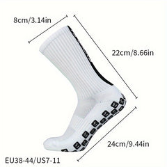 3 Pairs Men's Mid Calf Sport Socks Absorb Sweat Comfy Breathable Socks