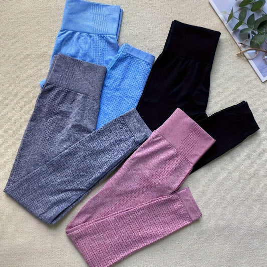 4pcs Seamless Yoga Pants High Stretch Leggings Women's Activewear