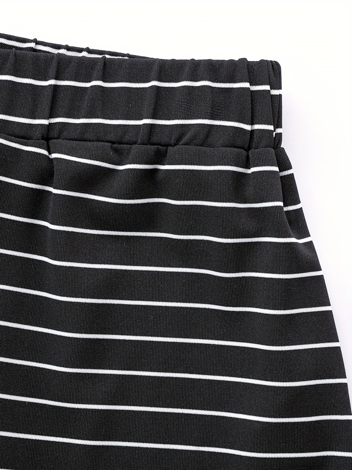 Striped Drawstring Shorts for Women