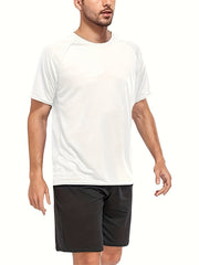 HOPLYNN 3 Pack Men's Mesh Workout Shirts, Quick Dry Athletic T Shirt