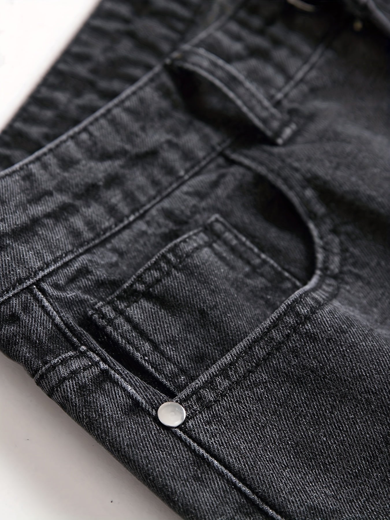 Mens Slim Fit Stretch Denim Jeans Skinny Distressed Comfort Pants