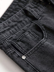 Mens Slim Fit Stretch Denim Jeans Skinny Distressed Comfort Pants