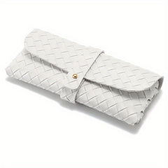 Soft Glasses Case Portable Ladies Glasses Box Eyewear Woven Pattern