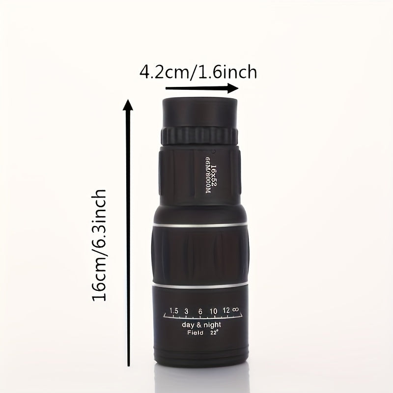 16X52 Monocular Telescope for Phone Photography