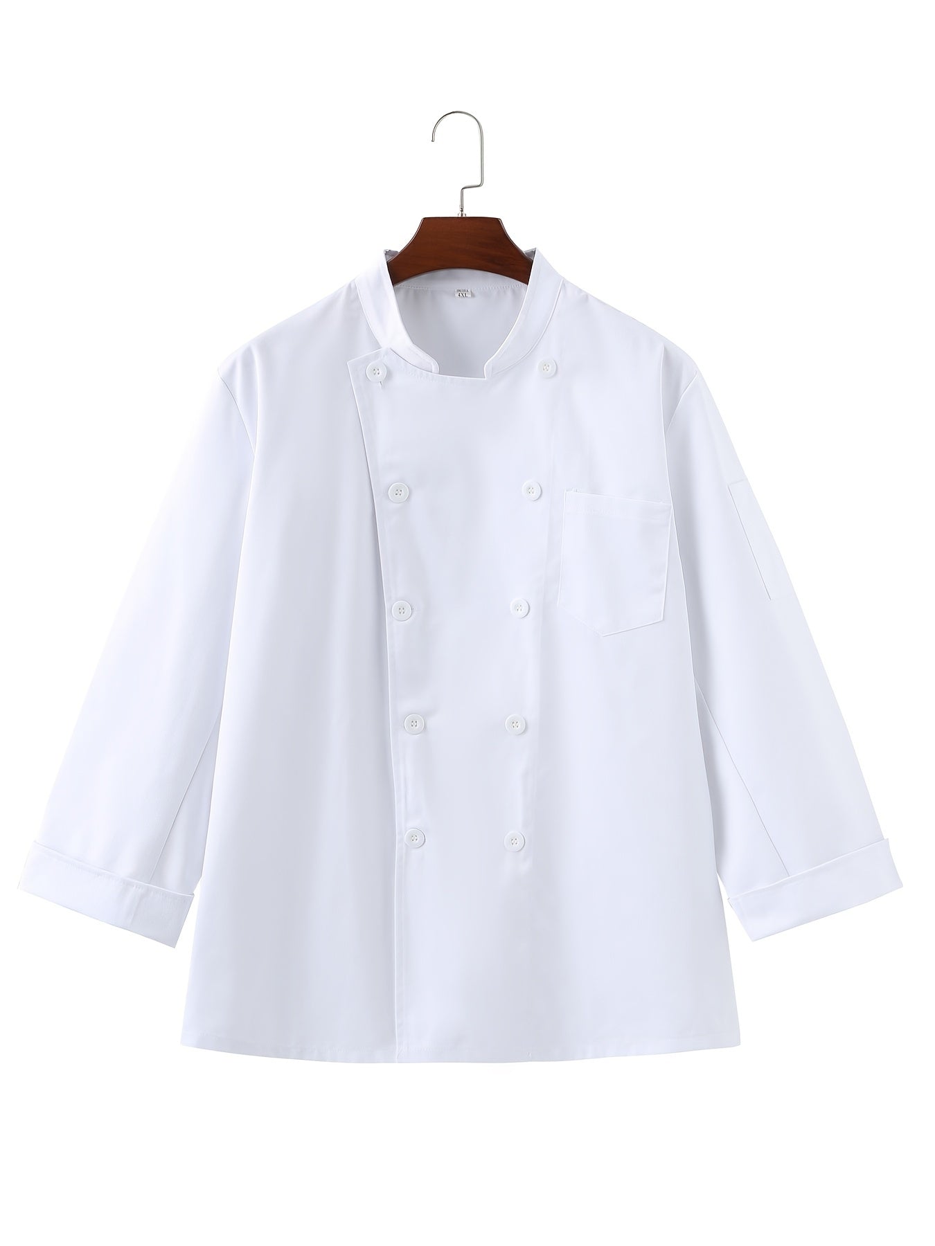 Long Sleeves Button Boat Neck Work Overalls For Chef