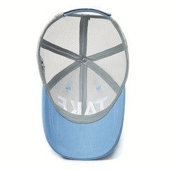 Kid's Mesh Patch Letter Baseball Cap Naughty Sunshade Peaked Cap