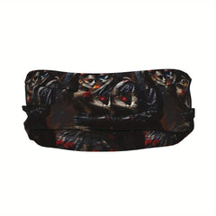 Skull & Floral Sports Headband Sweat Wicking Stretchy Polyester Yoga Gym