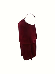 Ribbed V Neck Cami Top & Shorts Set