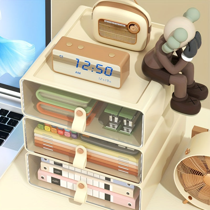 Desktop Storage Box Plastic Organizer Box Book Document Storage Box