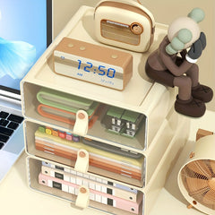 Desktop Storage Box Plastic Organizer Box Book Document Storage Box
