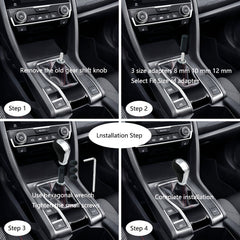 5 Speed Leather Shifter Knob for Manual Cars Trucks SUVs