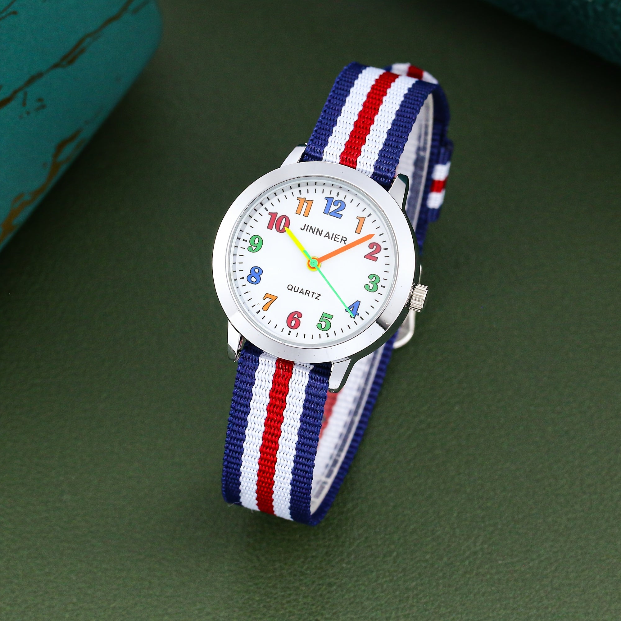 Colorful Digital Canvas Strap Watch for Men and Women Stylish