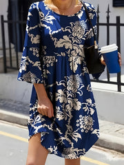 Women's Plus Paisley Print Ruched Dress