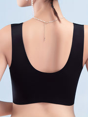 3pcs Contrast Lace Wireless Bras Full Coverage Comfy & Breathable