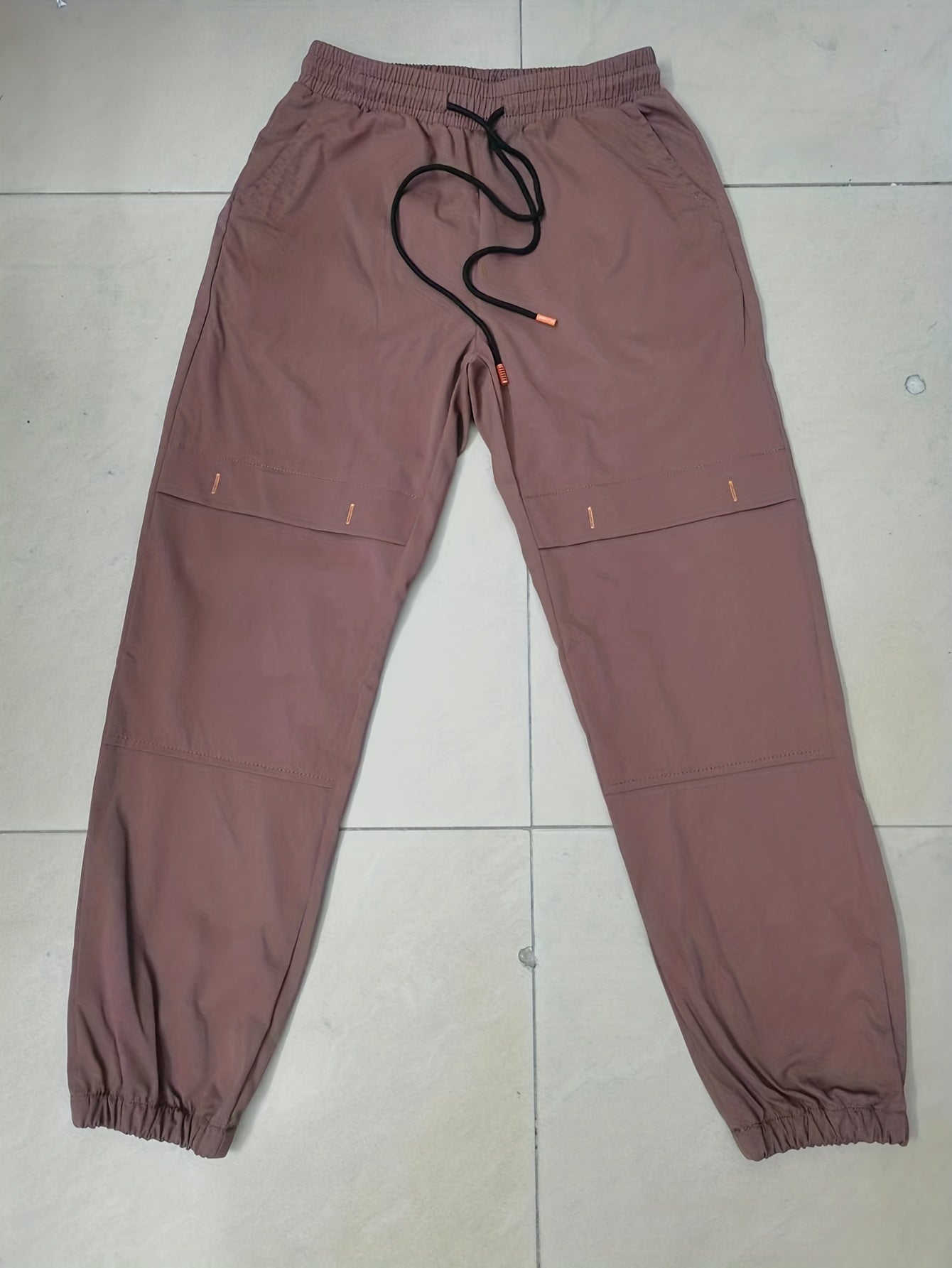 Men's Slim Fit Tapered Joggers with Drawstring Waist