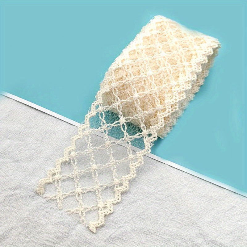 1 Yard Beige Lace For DIY Sewing Lace Trims For Hair Accessories