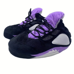 Men's Stylish Slippers Soft Cozy House Slippers Anti-skid Lace Up Shoes