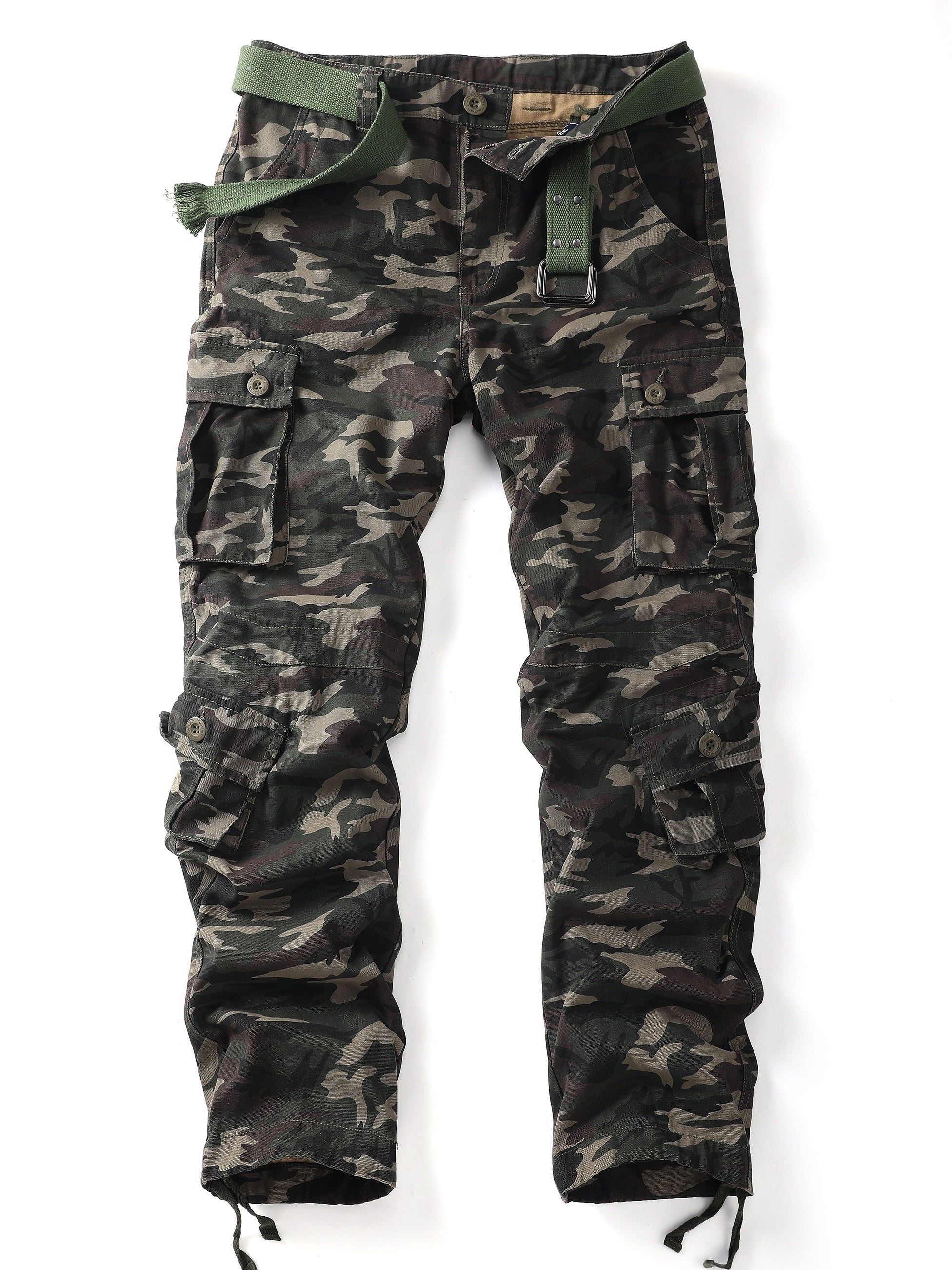 Cotton Camo Cargo Pants Men's Joggers Spring Fall