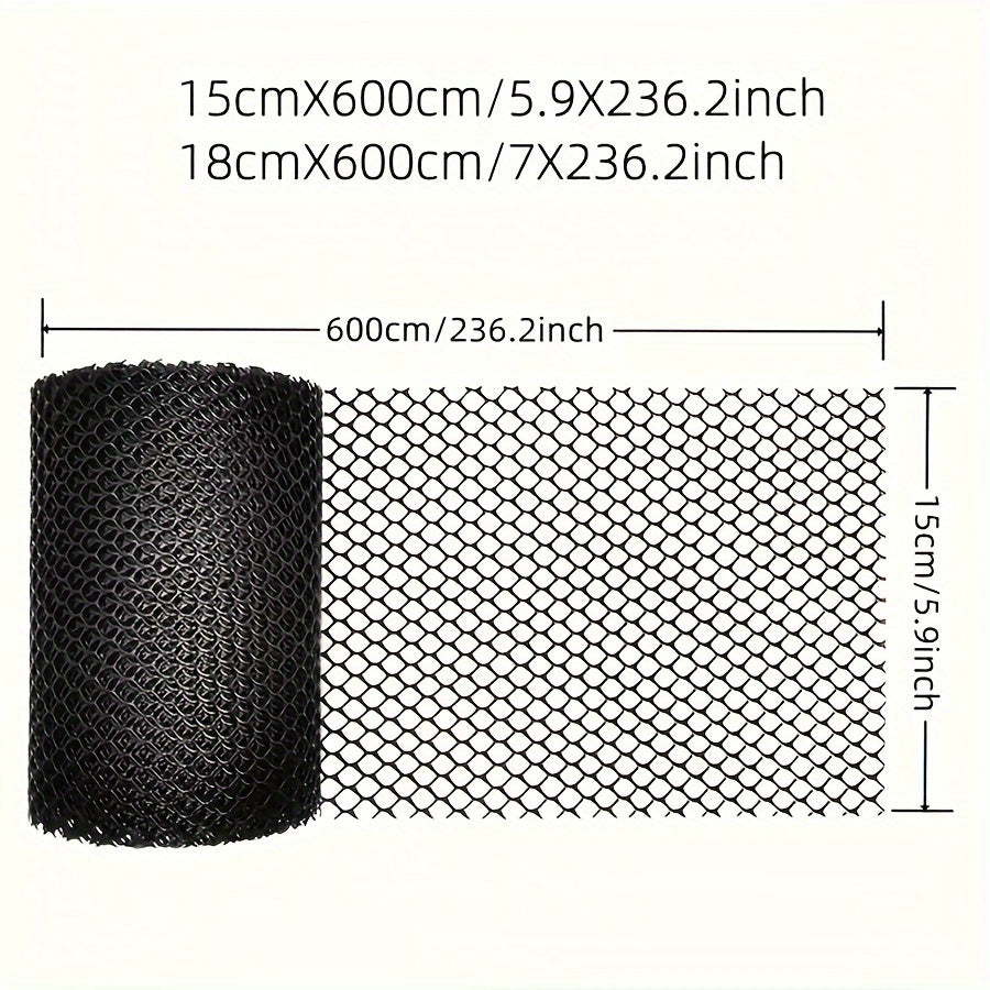 Drainage Protection Net Eaves Net Set with 10 Ground Nails