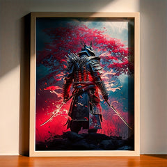 Modern Anime Art Samurai Wall Sticker For Kids Room Decor