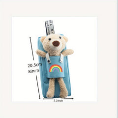 Bear Pencil Bag Double layer Large capacity Stationery Bag