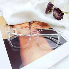 2pcs Men's Light Glasses Unisex Computer Glasses Square Light Glasses