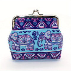 Elephant Pattern Coin Purse Bag Key Bag Hasp Money Bags Wallet Clutch Bag
