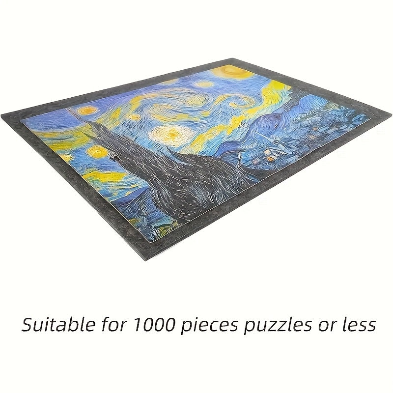 1000 Piece Puzzle Mat with Foldable Storage Blanket Dark Grey
