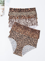7pcs Seamless Leopard Briefs Stretchy Intimates Panties