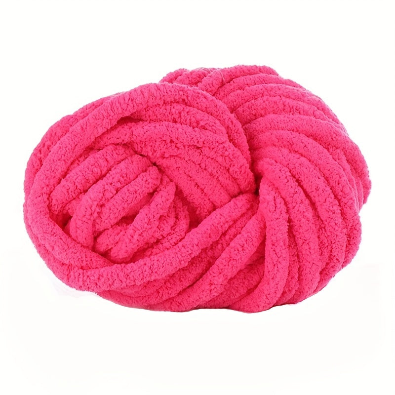 2pcs Thick Wool Thread DIY Flower Solid Woven Blanket Scarf About 250g 25m