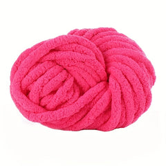 2pcs Thick Wool Thread DIY Flower Solid Woven Blanket Scarf About 250g 25m