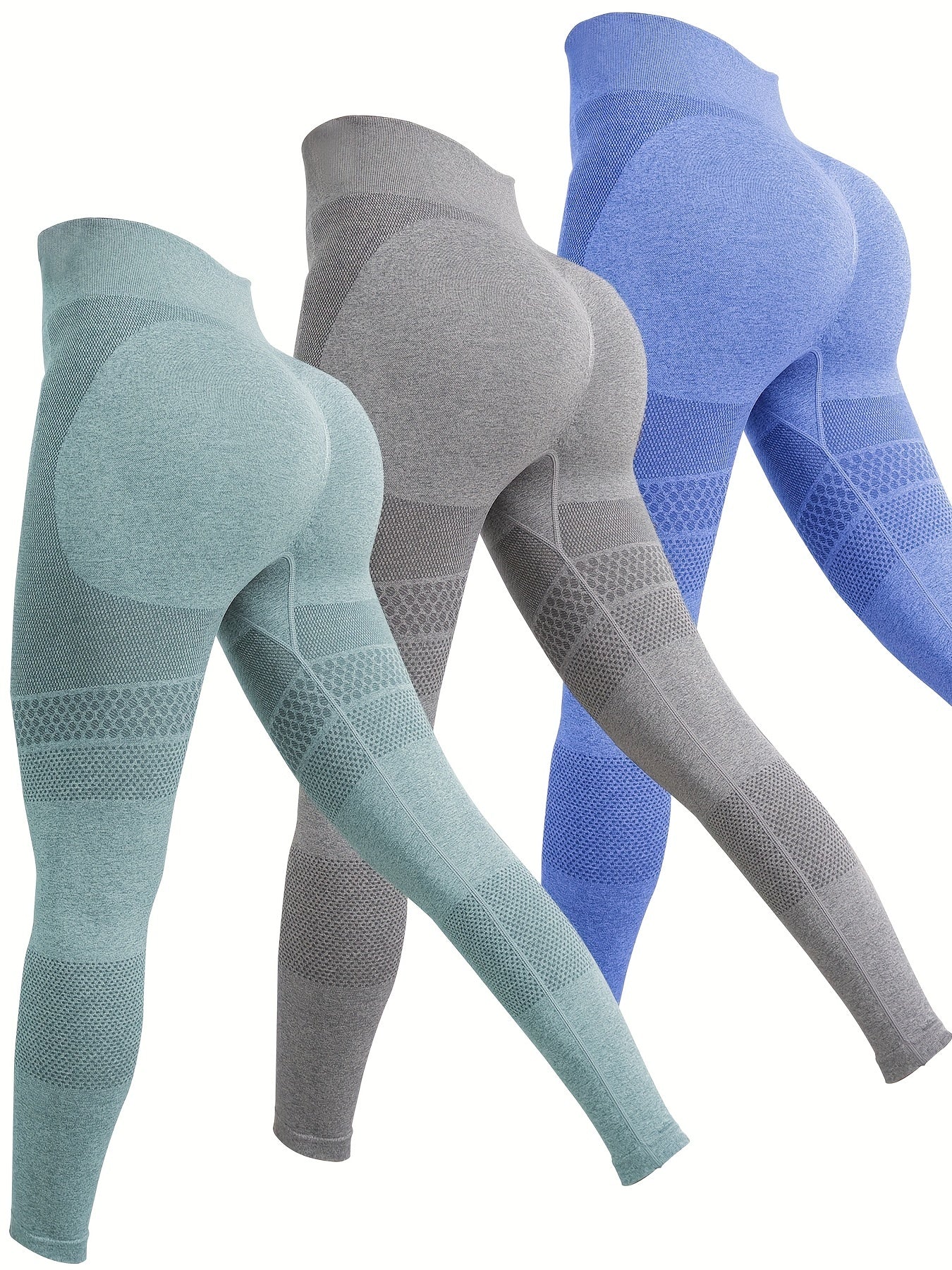 Solid Seamless Leggings Sports Fitness Yoga Running Trousers