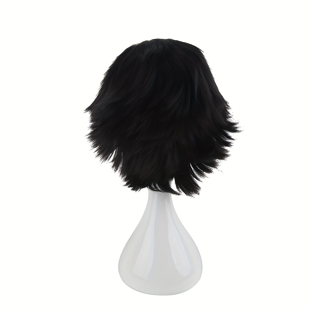 Men's 12inch Short Dress Up Wig Cosplay Party Fiber Wig