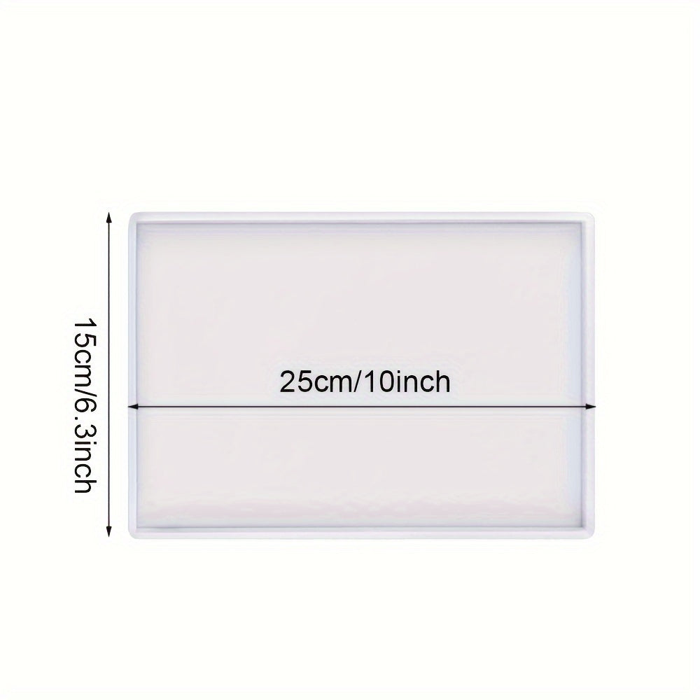 Rectangle Silicone Tray Molds for Resin Casting Golden Handle