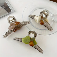 3pcs Heart Decor Hair Clips Claw Clips Girls Accessories