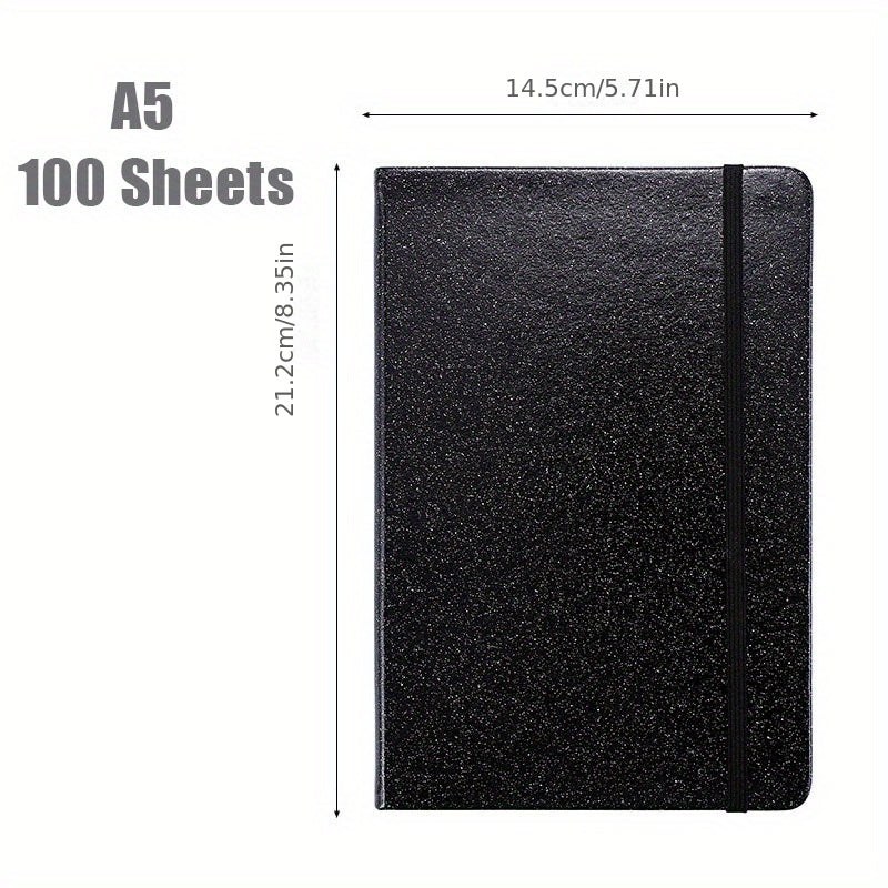 A5 Hard Faced Notebook Art Small Fresh Sequined Ledger