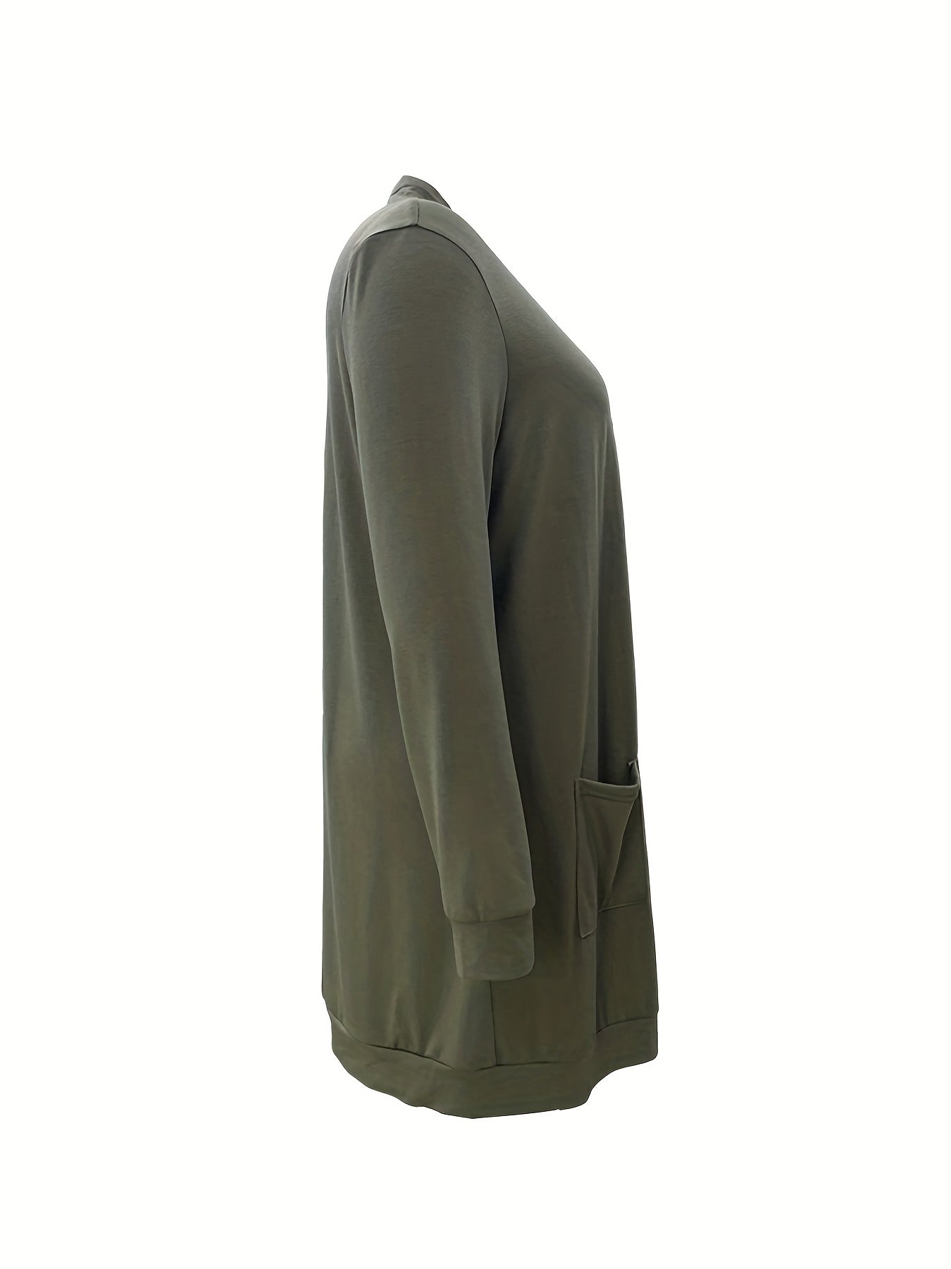 Open Front Cardigan with Pockets