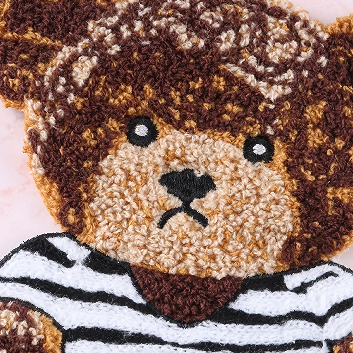 Bear Patch Sticker Animal Polyester Patch For Sewing Embroidery Applique