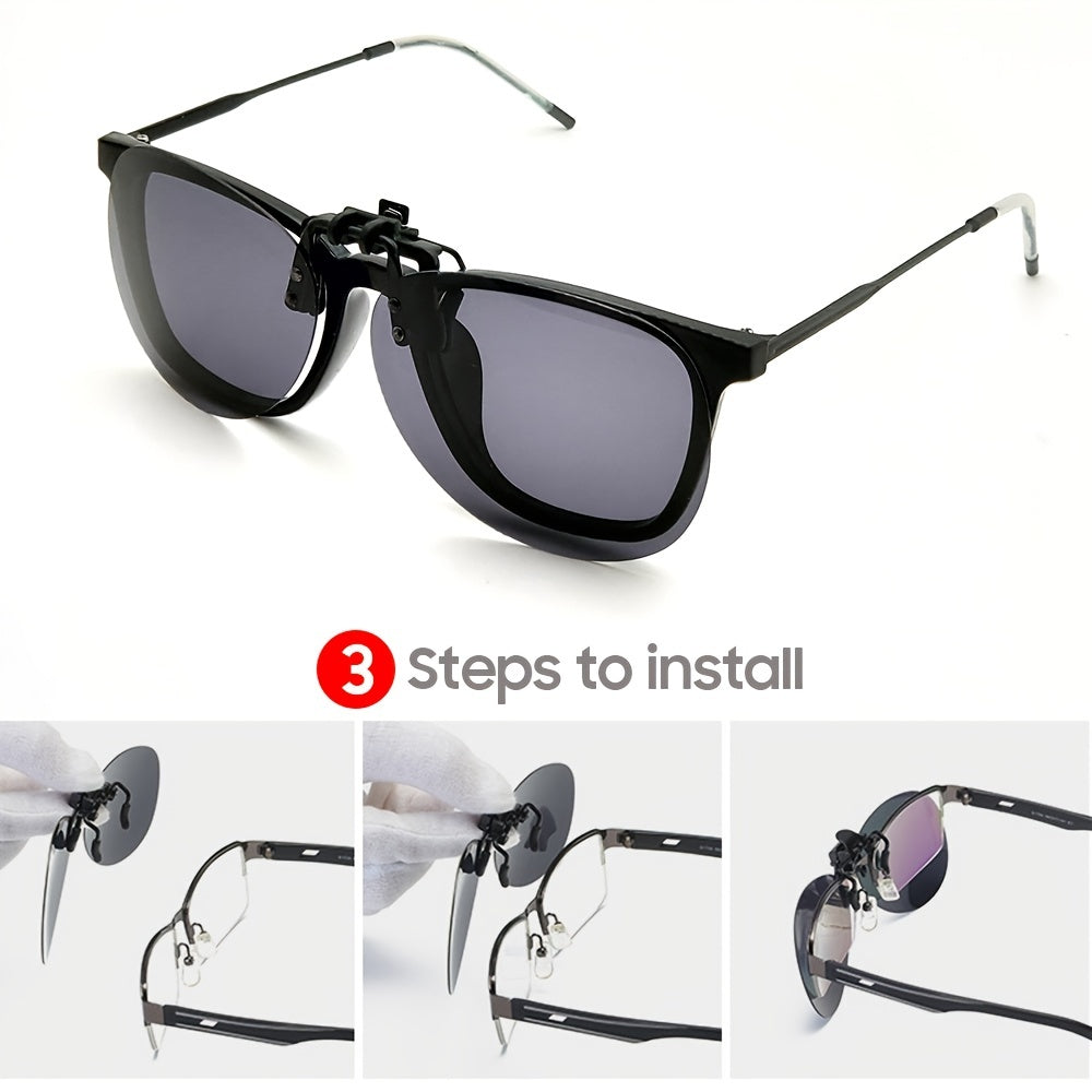 Aviator Big Size Clip On Sunglasses