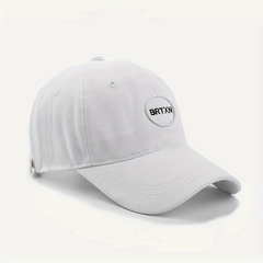 Unisex Sunshade Wide Brim Baseball Cap with Letter Embroidery