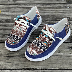 Women's Matching Square Pattern Skate Shoes