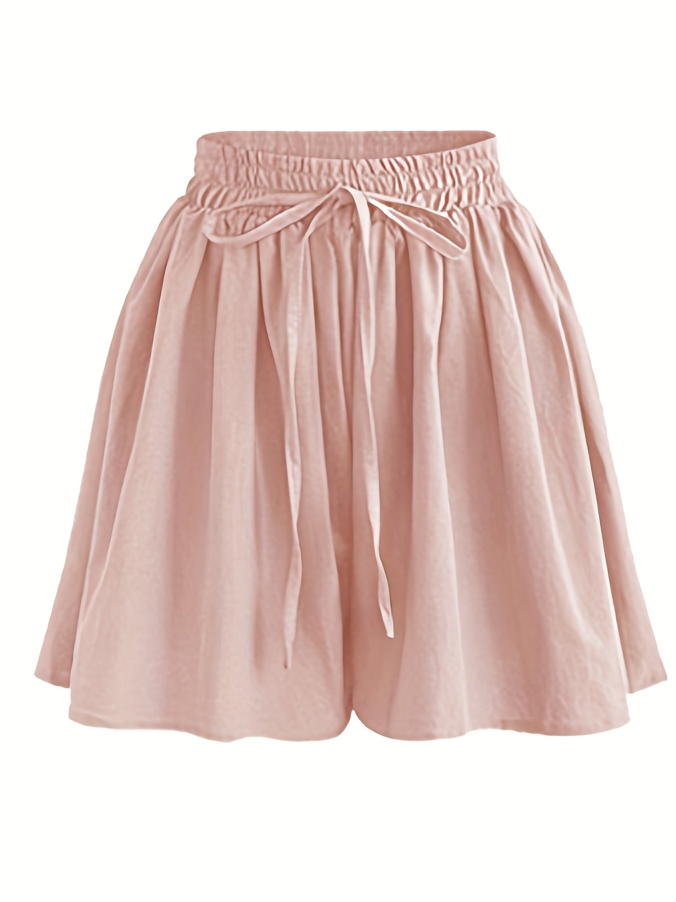 Basic Drawstring Shorts Women's Casual Stretch Shorts
